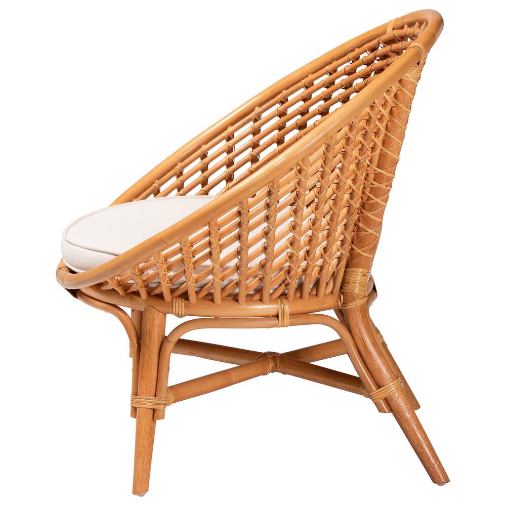 Baxton Studio Aerin Accent Chair in White, , large