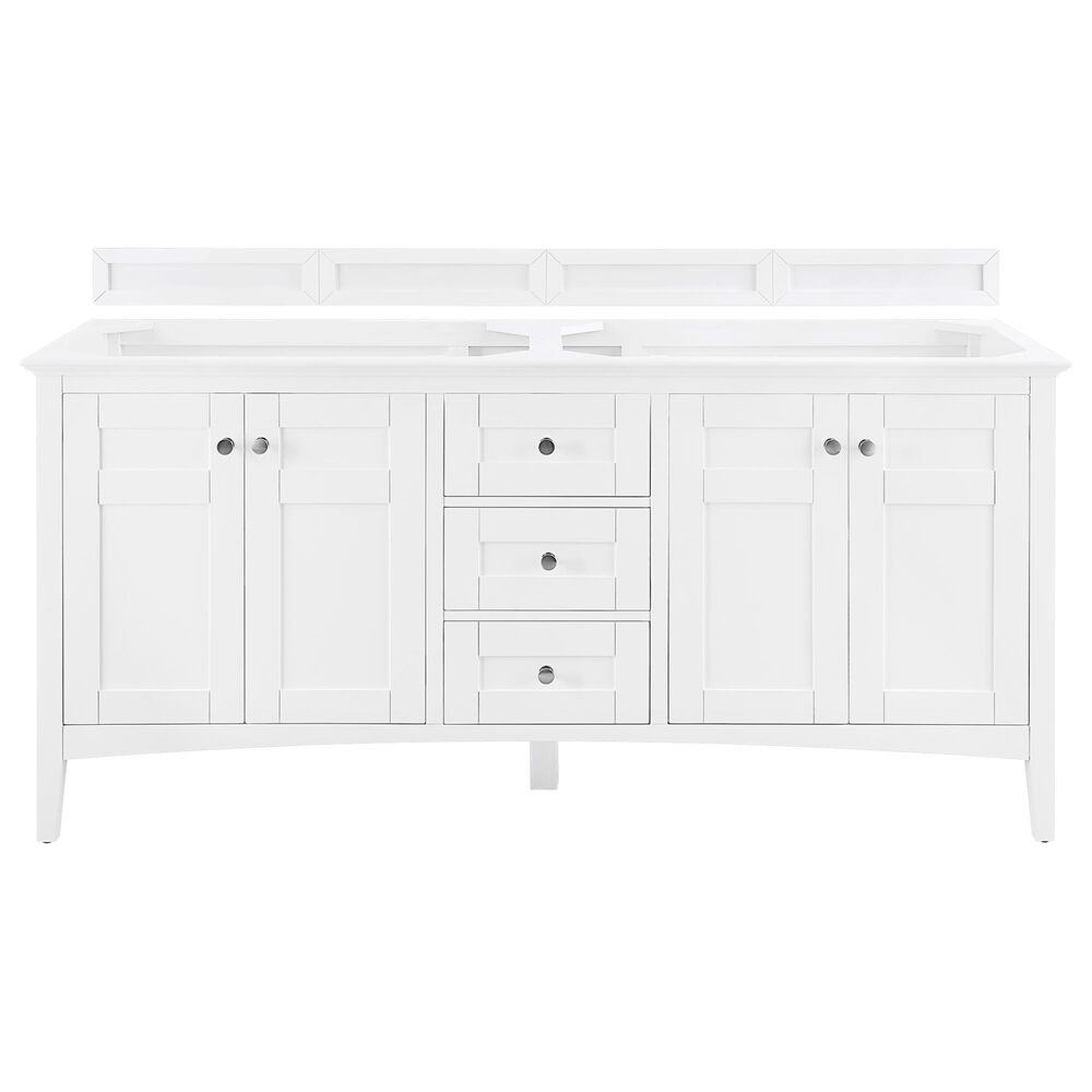 James Martin Palisades 72" Double Vanity Cabinet in Bright White, , large