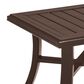 Tropitone Banchetto 24" Square Patio Tea Table in Rich Earth, , large