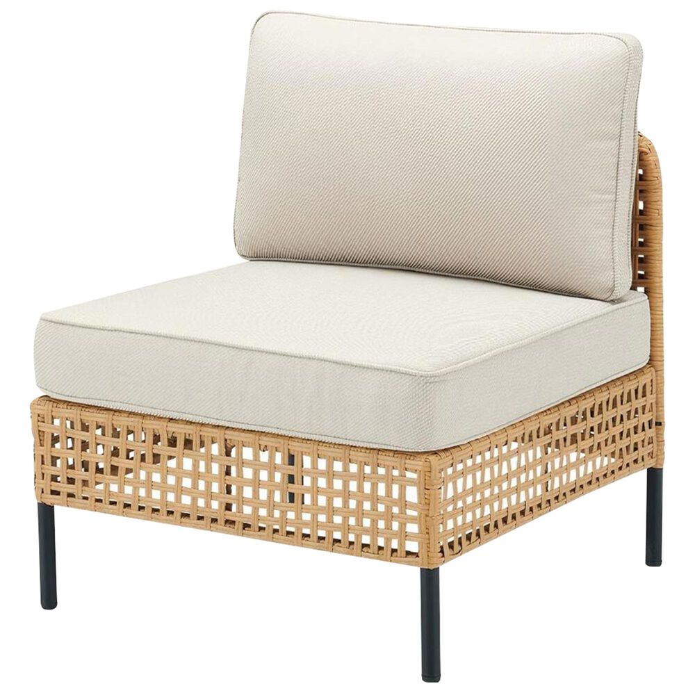 Sunwell Garden 5-Piece Patio Sectional Set with Coffee Table in Beige, , large