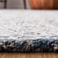 Safavieh Micro-Loop MLP526N 5" Square Navy and Ivory Area Rug, , large