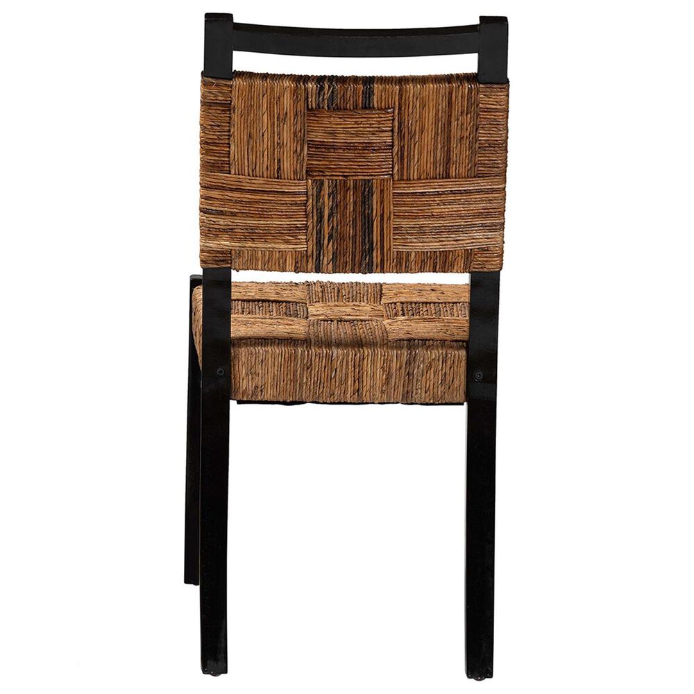 Baxton Studio Raniya Side Chair in Natural Brown and Black, , large