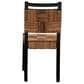 Baxton Studio Raniya Side Chair in Natural Brown and Black, , large