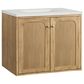 James Martin Vanities Laurent 30" Single Bathroom Vanity in Light Natural Oak with 3 cm Lime Delight Quartz Top and Rectangular Sink, , large