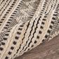 L&R Resources Bleached Naturals 9" x 12" Jet Black Area Rug, , large
