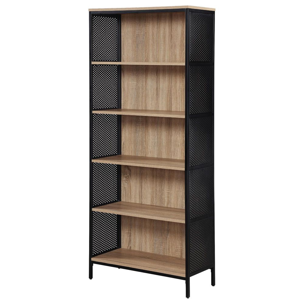 OSP Home Ace 72" 5-Shelf Bookcase in River Oak, , large
