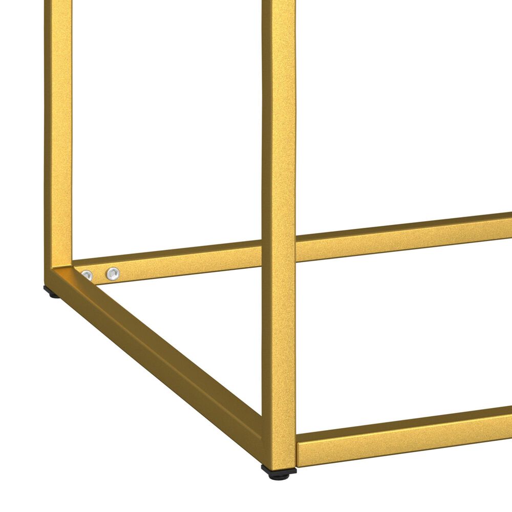 Golden Wave Furniture Driscoll End Table in Gray, White and Gold, , large