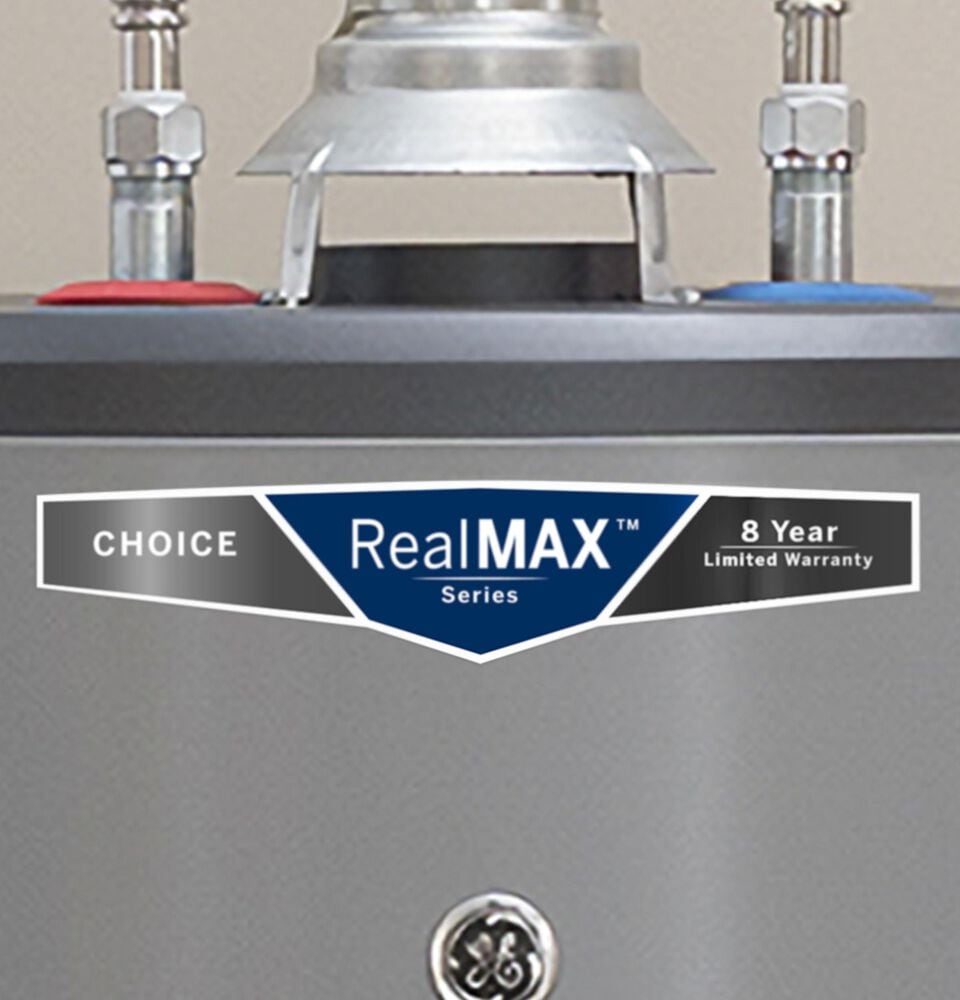 GE Appliances RealMAX Choice 40-Gallon Short Natural Gas Atmospheric Water Heater, , large