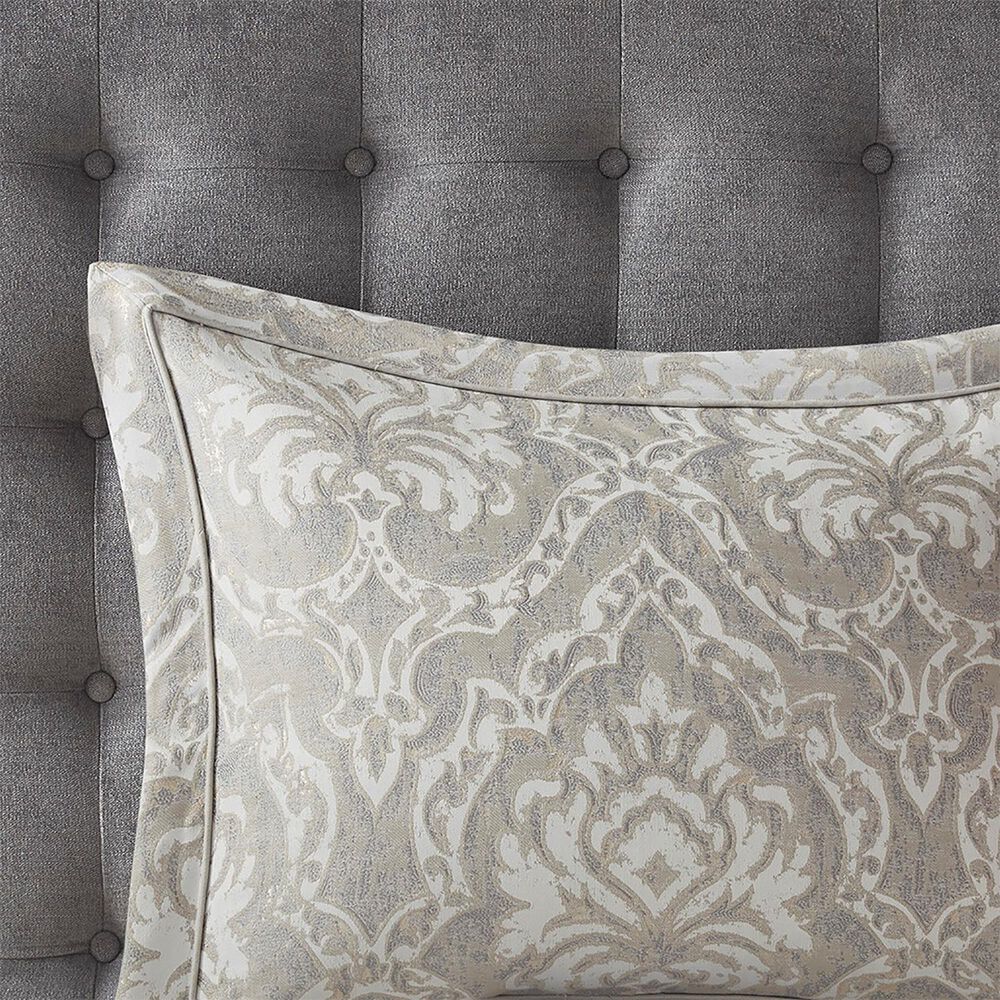 Hampton Park Manor 8-Piece Queen Comforter Set in Grey, , large
