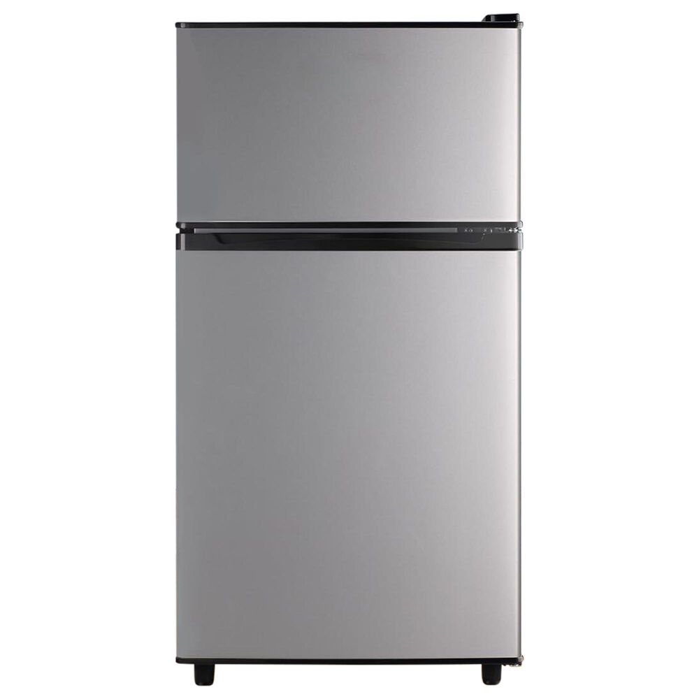 HOMLUX 3.5 Cu. Ft. Top Freezer Refrigerator with Adjustable Thermostat in Silver, , large