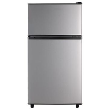 HOMLUX 3.5 Cu. Ft. Top Freezer Refrigerator with Adjustable Thermostat in Silver, , large
