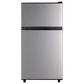 HOMLUX 3.5 Cu. Ft. Top Freezer Refrigerator with Adjustable Thermostat in Silver, , large