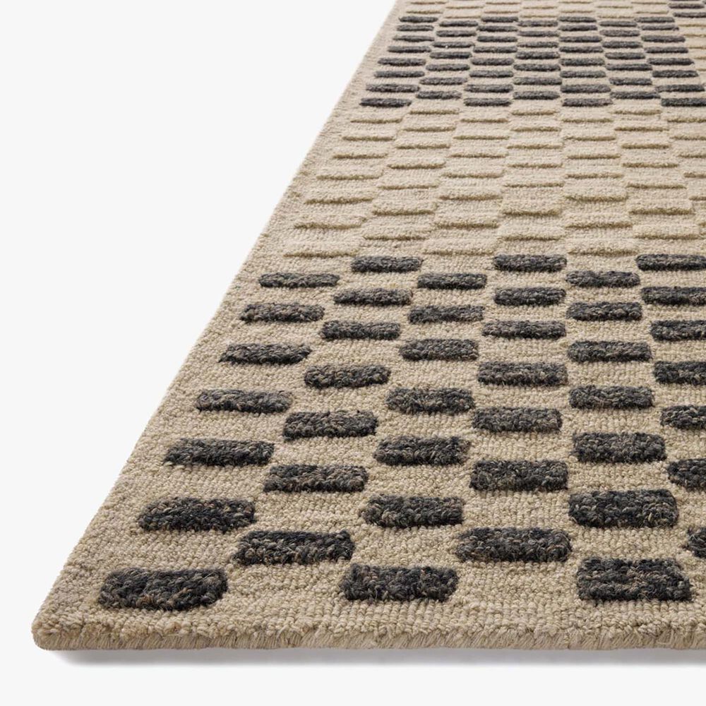 Chris Loves Julia x Loloi Bradley 2&#39;3&quot; x 3&#39;9&quot; Beige and Midnight Area Rug, , large