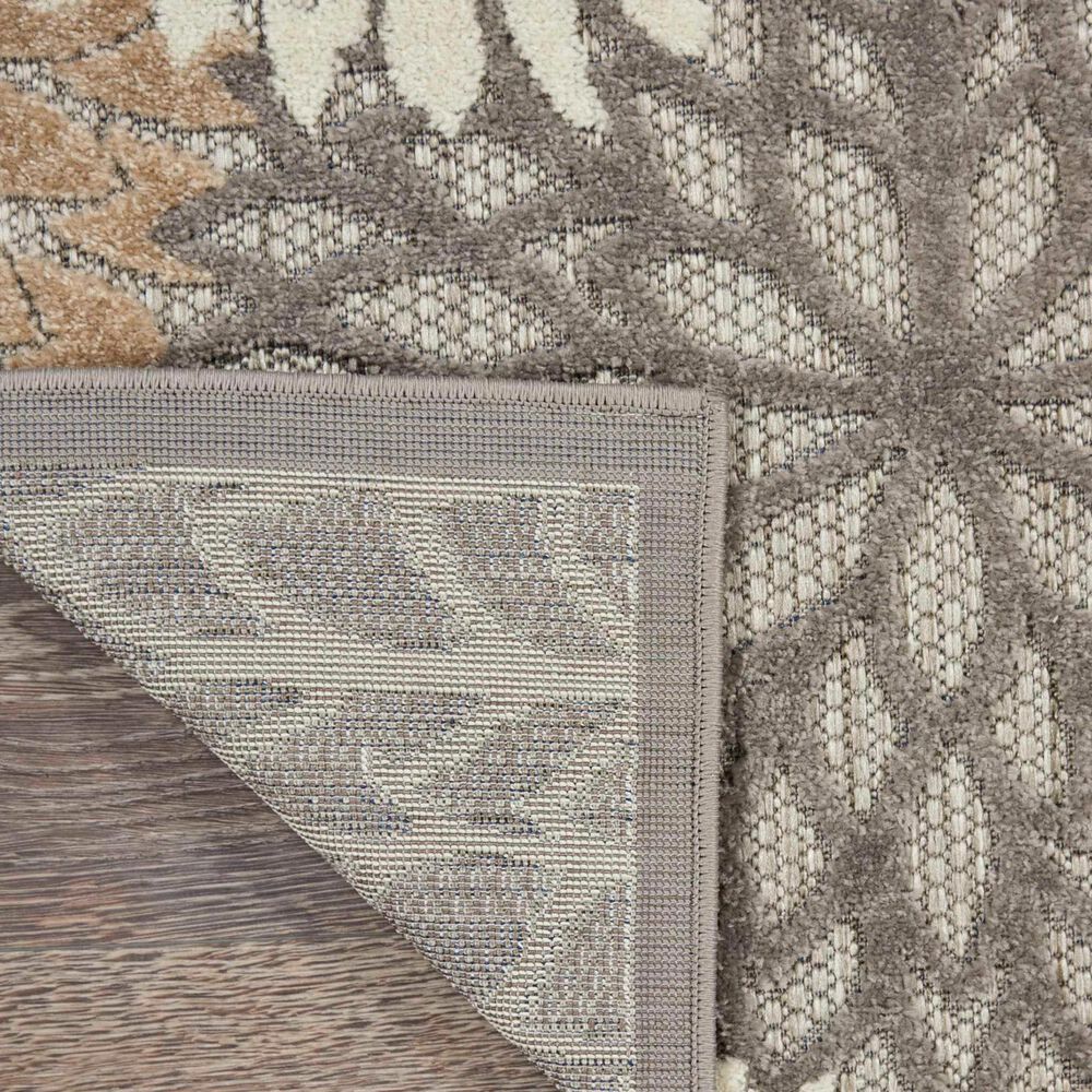 Nourison Aloha Floral 7&#39; x 10&#39; Natural Indoor/Outdoor Area Rug, , large