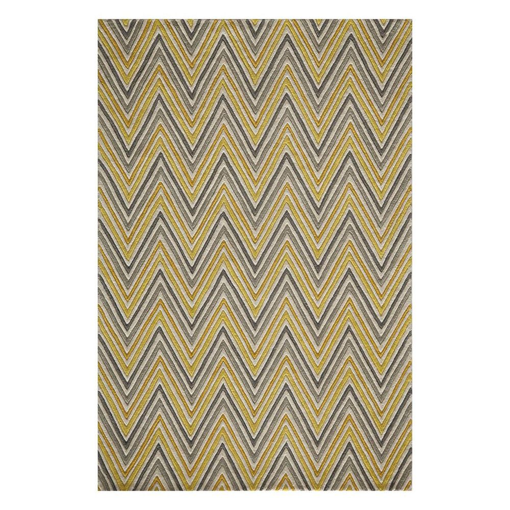 Momeni Delhi DL-48 3'6" x 5'6" Yellow Area Rug, , large