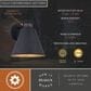 Vaxcel Smith 1-Light Outdoor Motion Sensor Wall Sconce in Textured Black, , large