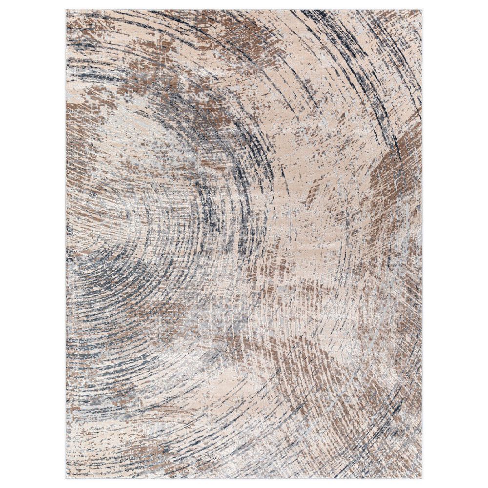Surya Alpine 8"10" x 12"4" Charcoal, Medium Brown, Taupe, Gray and Light Gray Area Rug, , large
