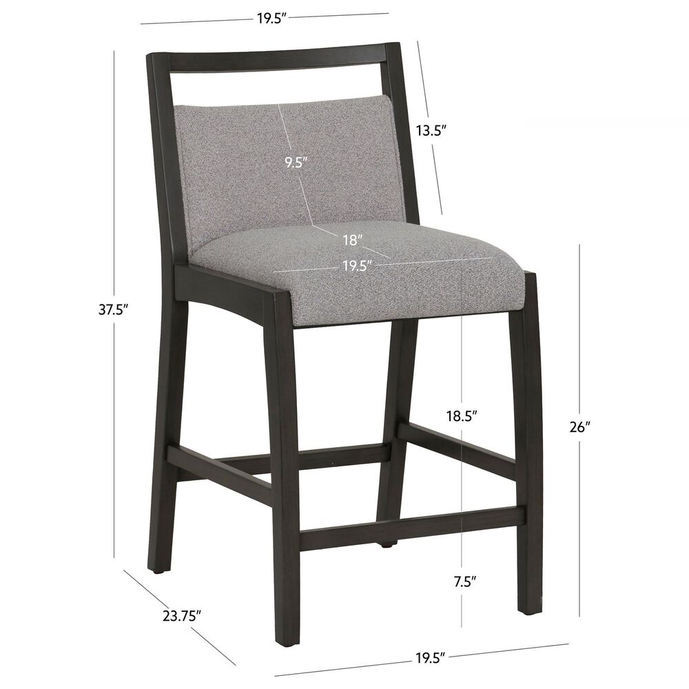 Linon Home Decor Skylar Counter Stool in Grey, , large