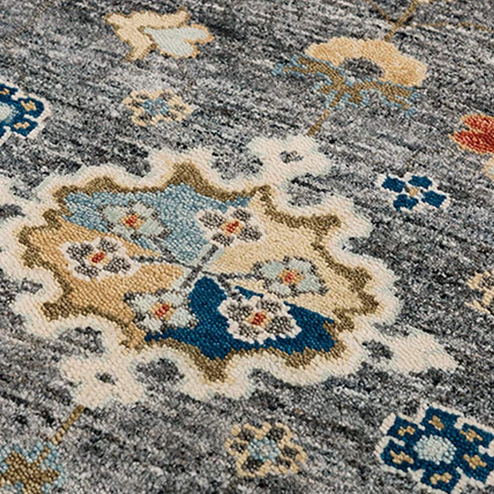 RIZZY Belmont Gray and Multicolor 8' x 10' Area Rug, , large