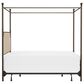 Richlands Furniture McArthur King Metal and Upholstered Canopy Bed in  Brown and Bronze, , large