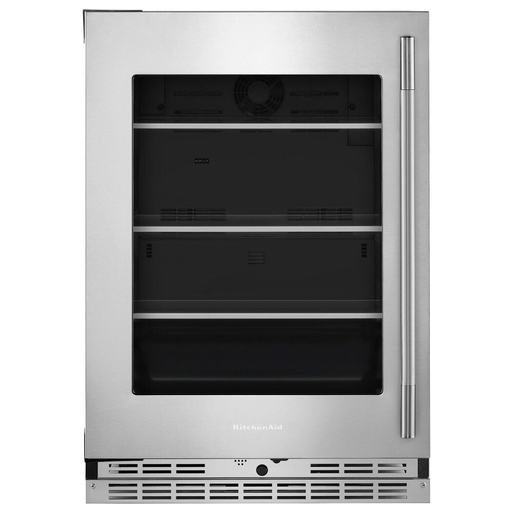 KitchenAid 5.2 Cu. Ft. Undercounter Refrigerator with Metallic Accents and Left Hinge in PrintShield Stainless Steel, , large