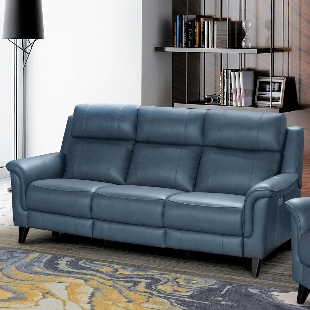Barcalounger Kester Power Sofa in Masen Bluegray, , large