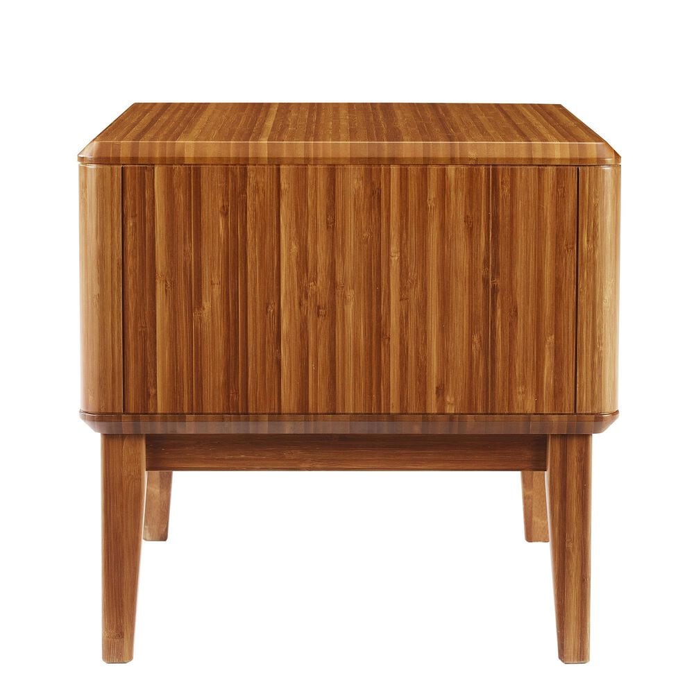 Natural Bamboo Furnishings 1-Drawer Nightstand in Amber, , large