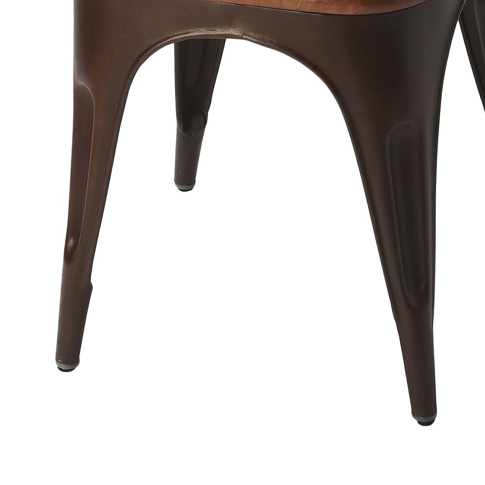 Butler Industrial Chic Riggins Side Chair in Antique Copper, , large