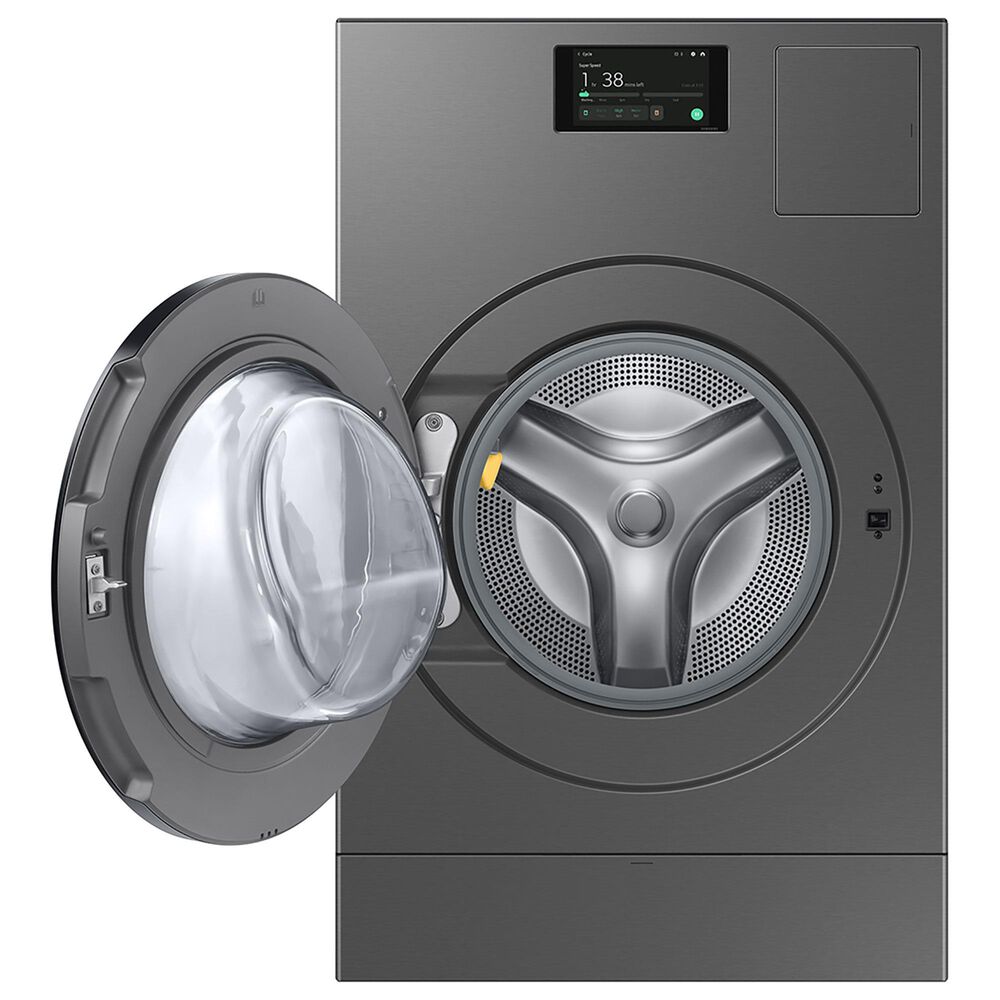 Samsung Bespoke 5.3 Cu. Ft. Front Load Smart Combo Washer/Dryer in Dark Steel, , large
