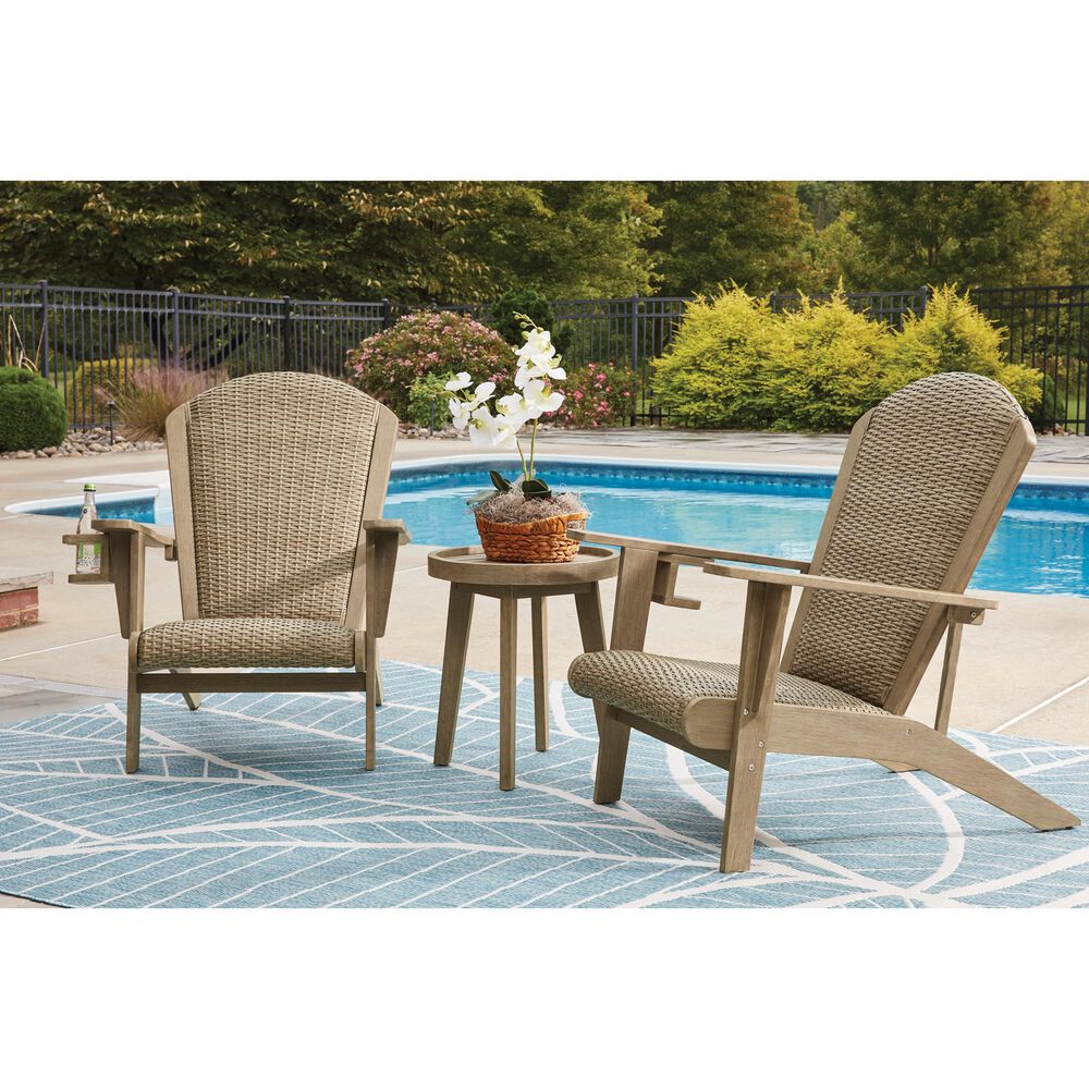 Ashley Marina Sun Patio Adirondack Chair in Beige, , large