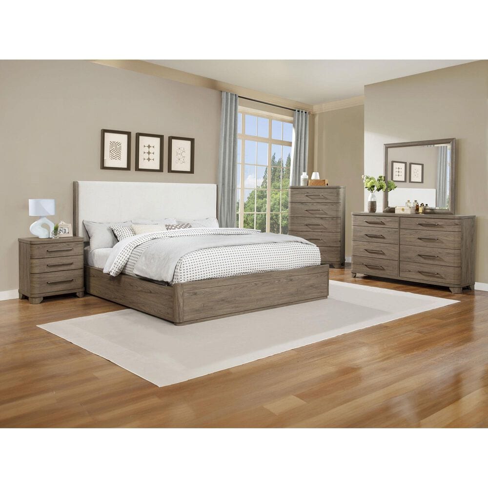 Crown Mark Veranda 5 Drawer Chest in Khaki, , large