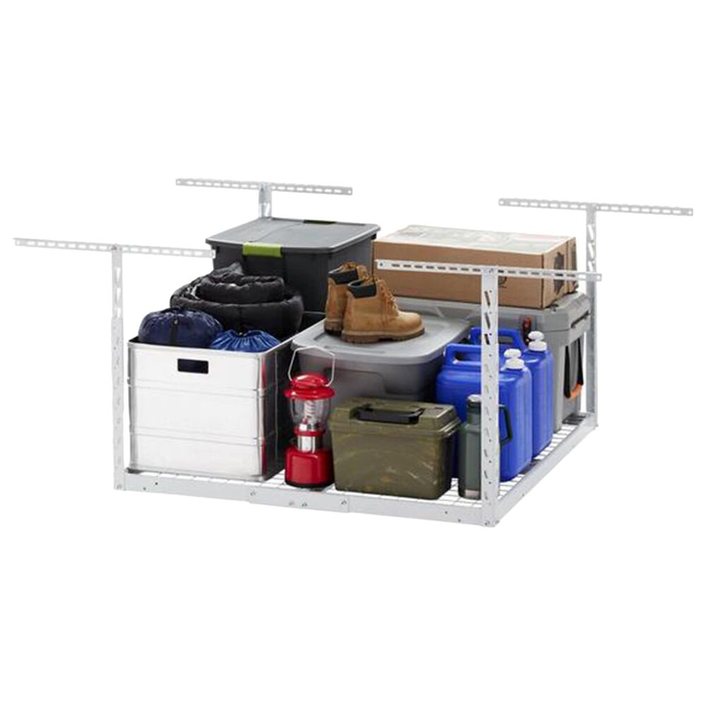 Gladiator 4&#39; x 4&#39; Overhead GearLoft Storage Rack in White, , large
