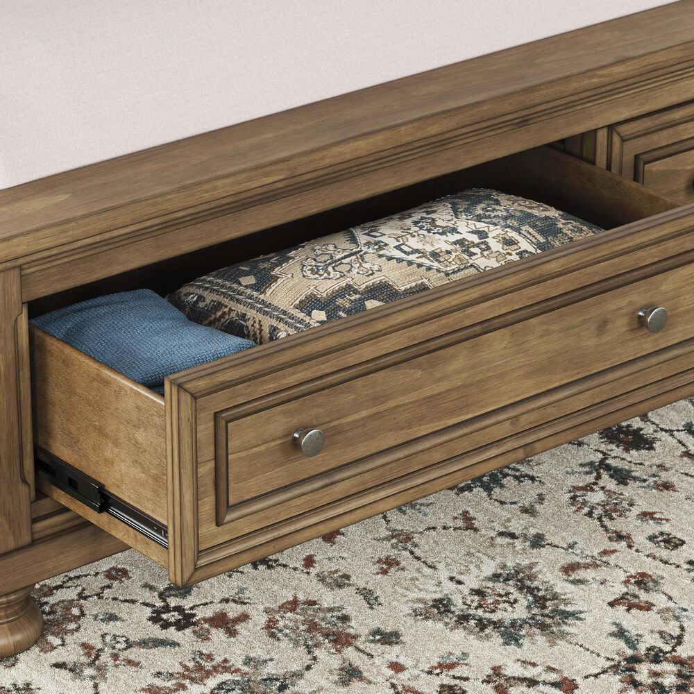 Ashley Feddinger 3-Piece California King Storage Bedroom Set in Chestnut Brown, , large