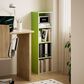 HOMLUX 4-Tier Open Shelf Display Organizer Bookcase in Green and White, , large