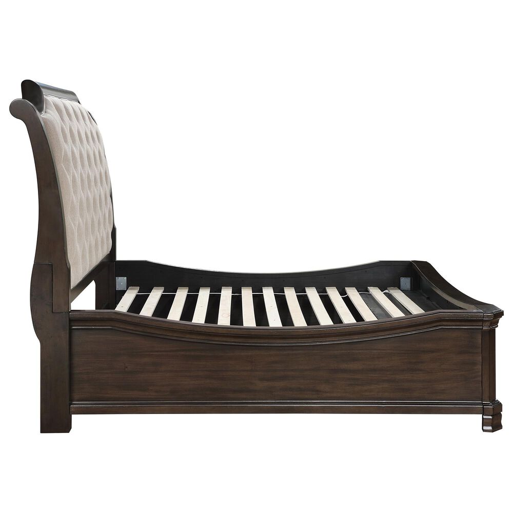 New Heritage Design Lyndhurst 5-Piece Queen Bedroom Set in Walnut Brown, , large