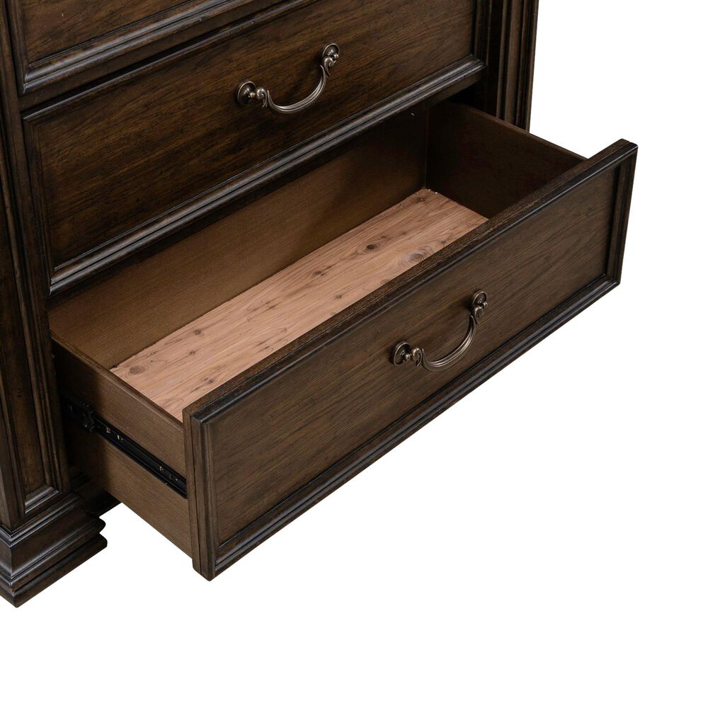 Belle Furnishings Provence Park 6-Drawer Chest in Chateau Brown, , large