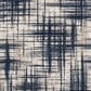 Central Oriental Oklahoma Badger 5" x 7"3" Cream and Navy Area Rug, , large