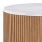 Crystal City Colvin Coffee Table in Warm Toffee and White, , large