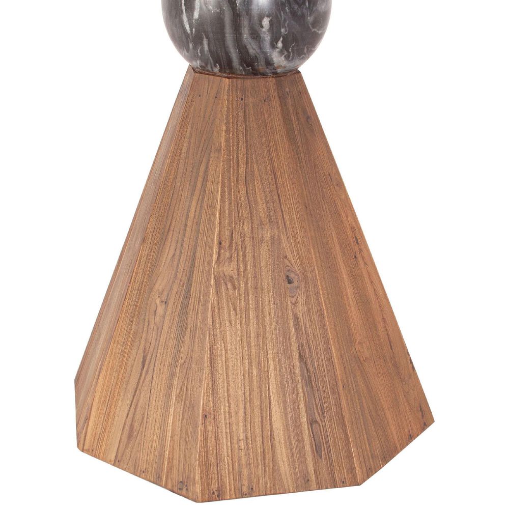 Home Trends &amp; Design Eiffel 54&quot; Round Dining Table in Teak - Table Only, , large