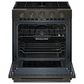 KitchenAid 2-Piece Kitchen Package with 30" Slide-In Smart Gas Range and 30" Over-the-Range Microwave Oven in Black Ore, , large