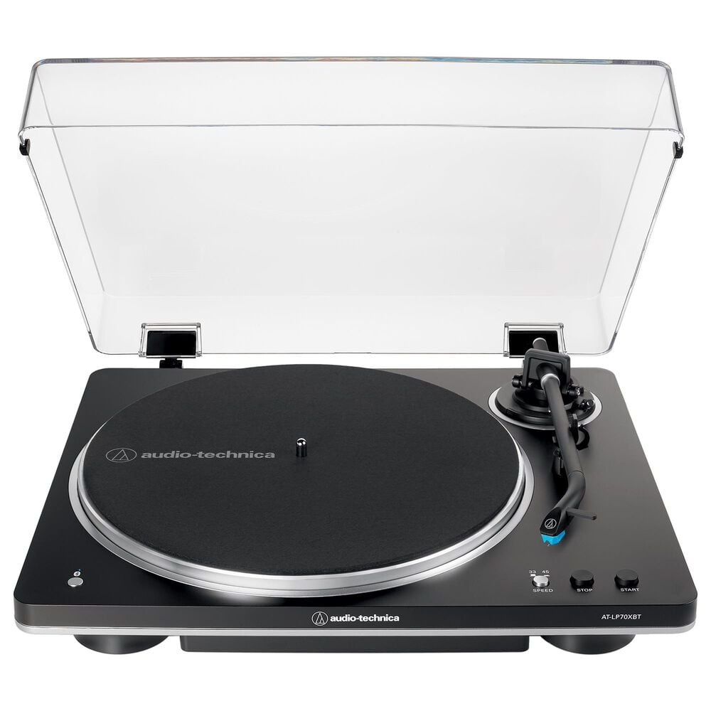 Audio-Technica Fully Automatic Wireless Belt-Drive Turntable in Black and Silver, , large