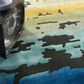 Nourison Prismatic 7"9" x 9"9" Black and Multicolor Area Rug, , large