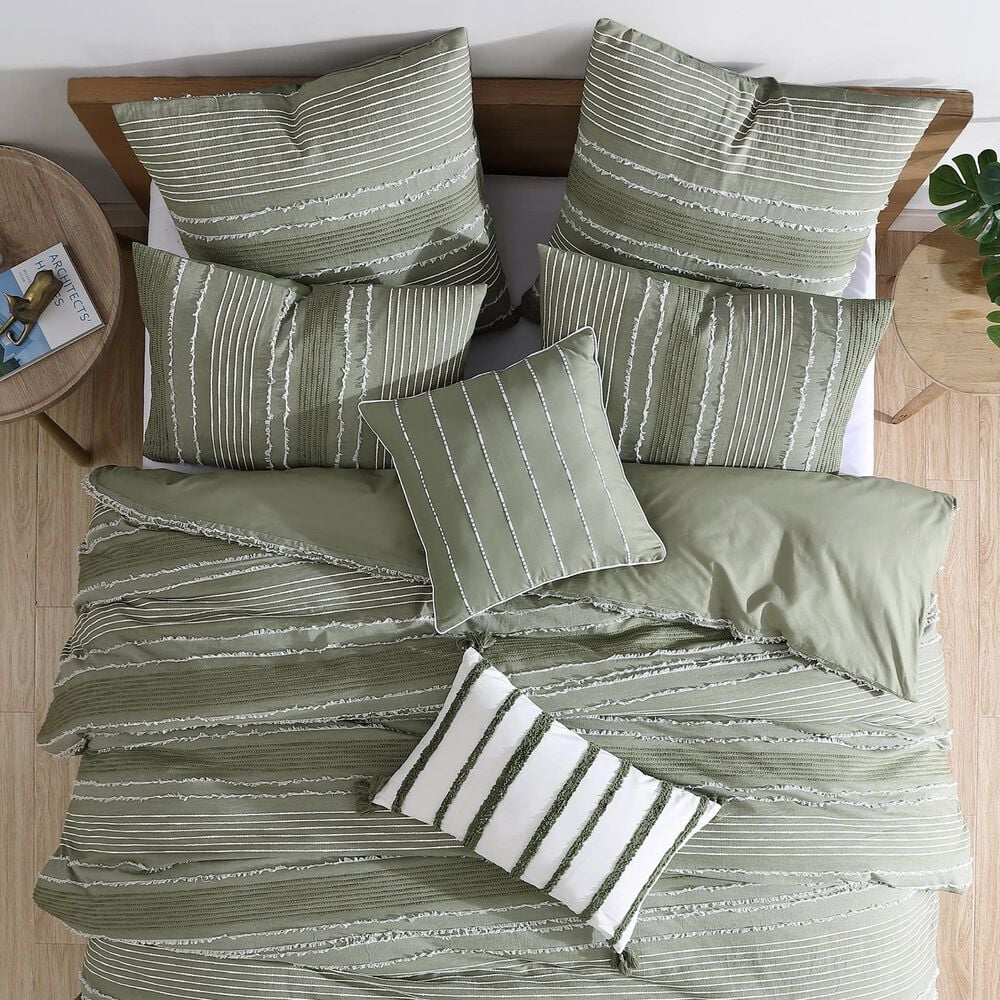 Hallmart Collectibles Hattie 5-Piece Queen Comforter Set in Sage, , large