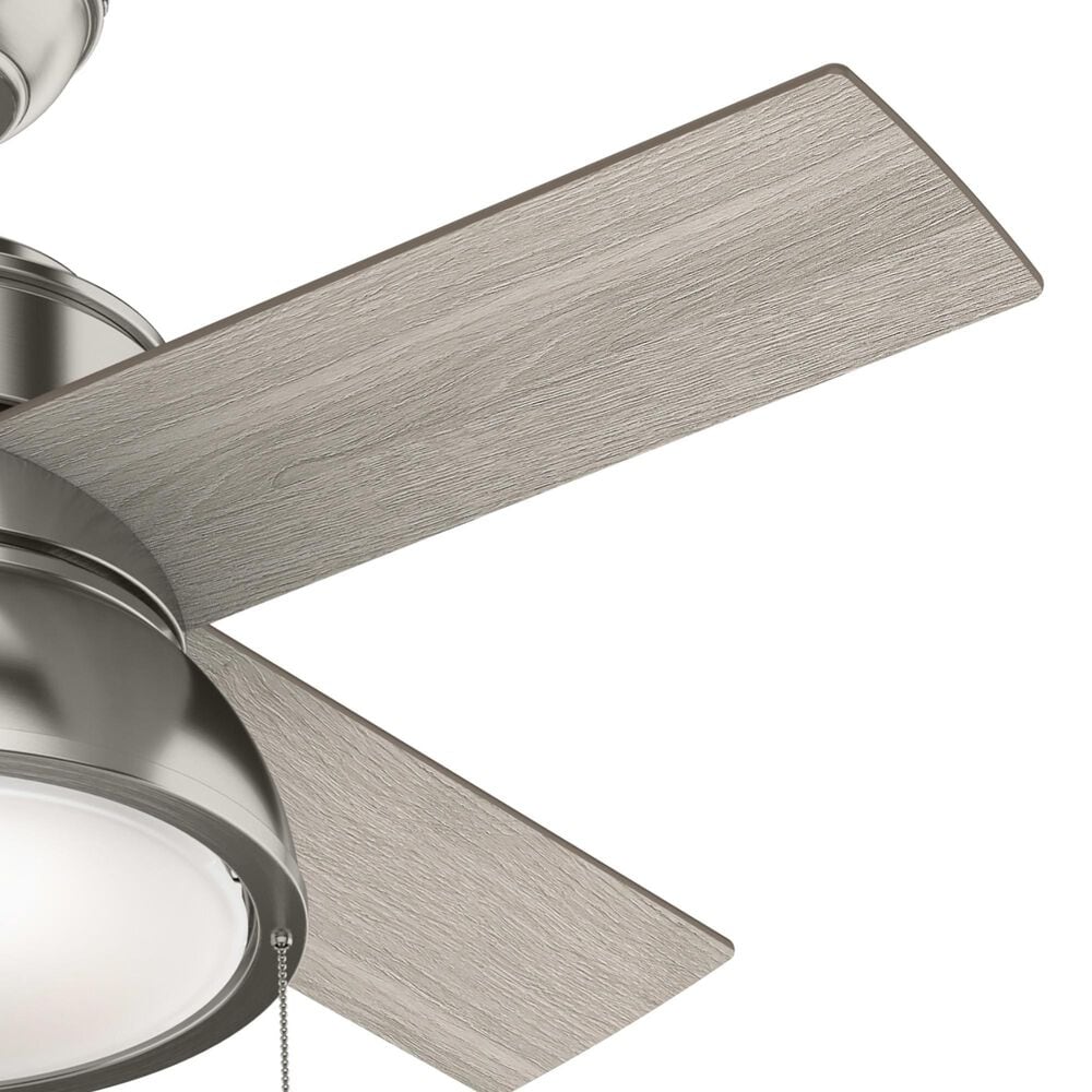 Hunter Loki 36&quot; Ceiling Fan with LED Lights in Brushed Nickel, , large