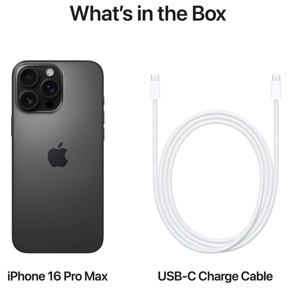 Apple iPhone 16 Pro Max 256GB in Black Titanium, , large