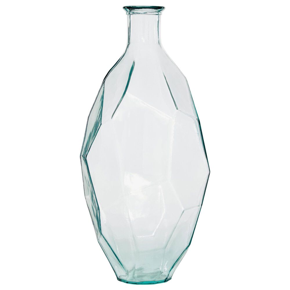 Maple and Jade Handmade Abstract Decorative Vase in Polished Teal, , large