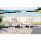Hearth and Haven Outdoor Lounge Chair with White Frame in Beige (Set of 2), , large