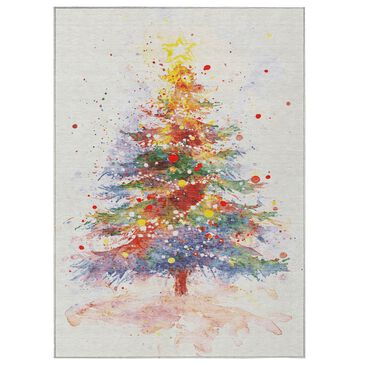 Dalyn Rug Company Wonderland WN17 5" x 7"6" Ivory Indoor/Outdoor Area Rug, , large