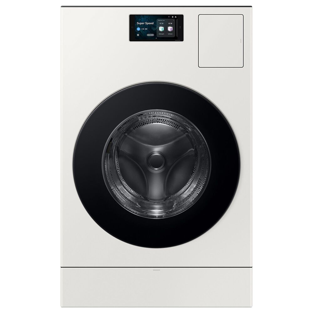Samsung Bespoke Bespoke 5.3 Cu. Ft. Front Load AI All-in-One Vented Washer and Electric Dryer Combo in Ivory, , large