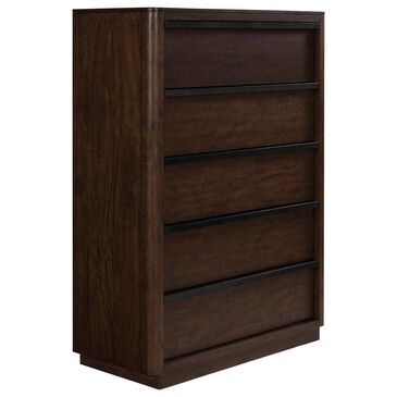 Millenium Dilenno 5 Ball Bearing Smooth Gliding Drawer Chest in Dark Brown, , large